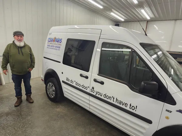 The Clean Paws mobile service van